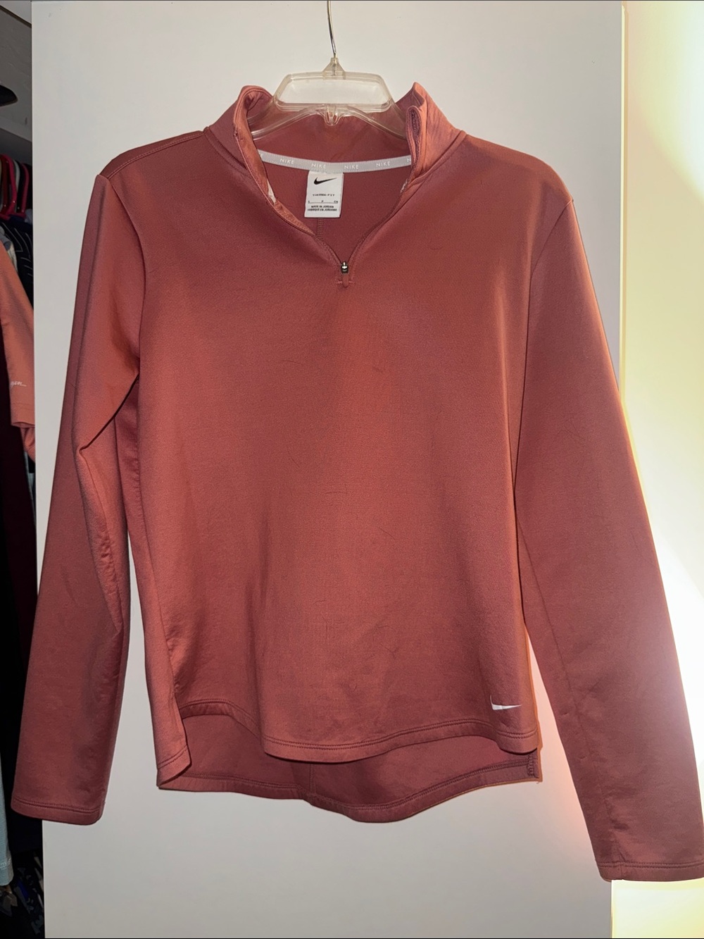 Nike Women's Half-Zip Pullover Sweater - Rosewood